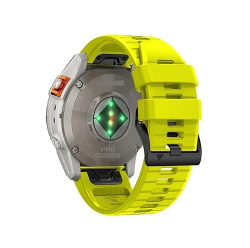 QuickFit 22 mm 26 mm Sportuhrenarmband passend for Garmin Fenix ​​8 E/Fenix8 47 mm 51 mm/Enduro 3 Ersatz-Silikonarmband(Green 2,QuickFit 26mm) von EMAIGlPO