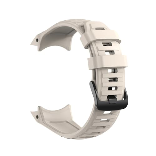 Silikonarmband passend for Garmin Instinct 2X Solar/Instinct 3 50 mm Ersatzarmband(Rice white,For Instinct 2X) von EMAIGlPO