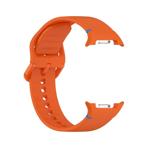 Silikonarmband passend for Samsung Galaxy Watch 8 Uhrenzubehör(Orange,22mm) von EMAIGlPO