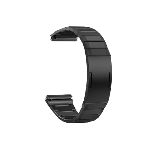 EMAIGlPO Titanarmband passend für Huawei Watch GT 5 Pro 46 mm und GT5, Schwarz, Schnalle, 19 cm, Titan, Unisex von EMAIGlPO