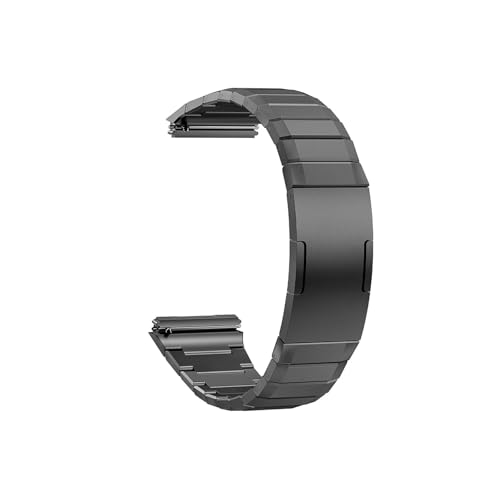 EMAIGlPO Titanarmband passend für Huawei Watch GT 5 Pro 46 mm und GT5, Grau, 19 cm, Titan, Unisex, Schnalle, 13,5-21,5 cm, 62 g von EMAIGlPO