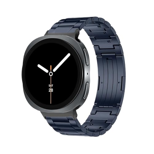 Titanarmband passend for Samsung Galaxy Watch 8 40 mm 44 mm/8 Classic 46 mm Schnellverschlussarmband(Dark blue,For Galaxy Watch 8 40mm) von EMAIGlPO