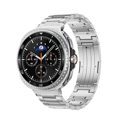 Titanarmband passend for Samsung Galaxy Watch 8 40 mm 44 mm/8 Classic 46 mm Schnellverschlussarmband(Silver,For Galaxy Watch 8 40mm) von EMAIGlPO