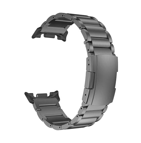 Titanband Metallarmband passend for Samsung Galaxy Watch 8 40 mm 44 mm 8 Classic 46 mm Armband(Grey Black,For Watch 8 Classic 46mm) von EMAIGlPO