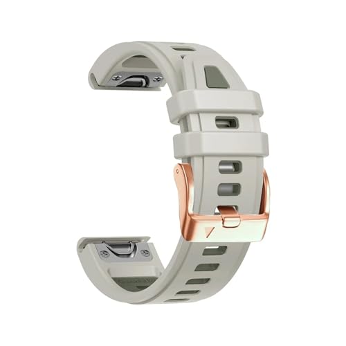 Uhrenarmband passend for Garmin Fenix ​​8 43 mm/Epix Pro 7S 6S Pro/5S Plus, Silikon, 20 mm, Armband(Sand Gray,For Fenix 8-43MM) von EMAIGlPO