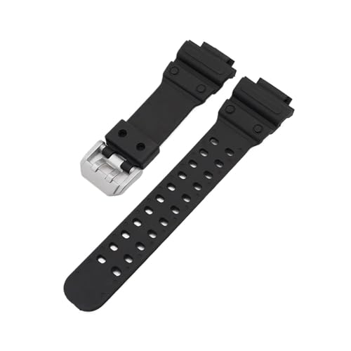 Verbessertes wasserdichtes Sportarmband aus Harz, passend for die Casio G-SHOCK-Serie GX-56BB GXW-56 Giant G(Black-silver) von EMAIGlPO