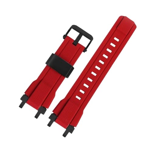 Wasserdichtes Armband aus massivem Silikonstahl, passend for das Casio MTG-B1000 G1000-Ersatzarmband(Red Black) von EMAIGlPO
