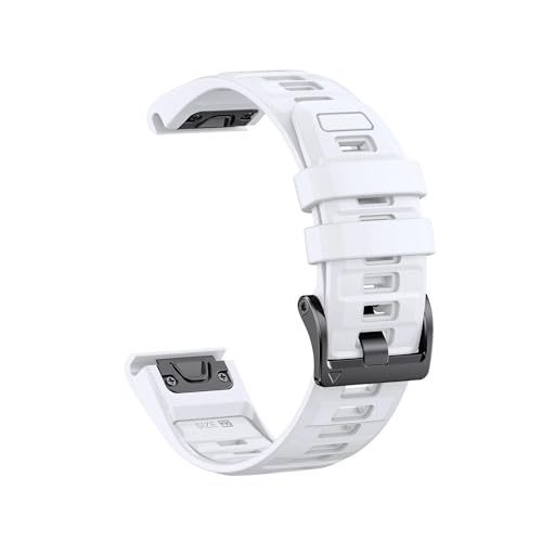 Zweifarbiges Silikonarmband passend for Garmin Fenix ​​E 8 7X 7 6 6X/Epix Pro Gen 2/Tactix Uhrenarmband(White,26mm-Fenix5X 5X Plus) von EMAIGlPO