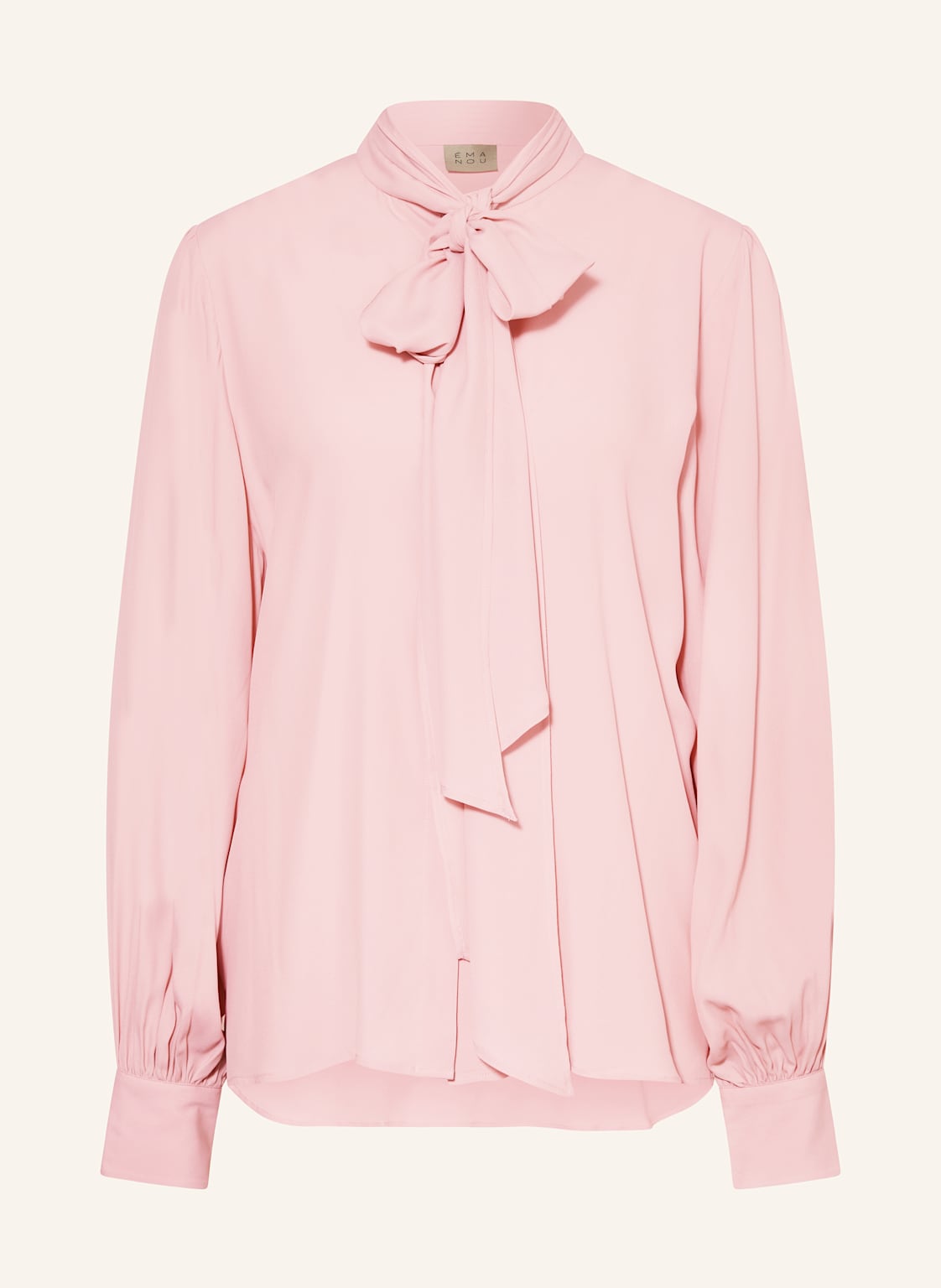 Émanou Bluse Mit Seide Und Abnehmbarer Schluppe rosa von ÉMANOU