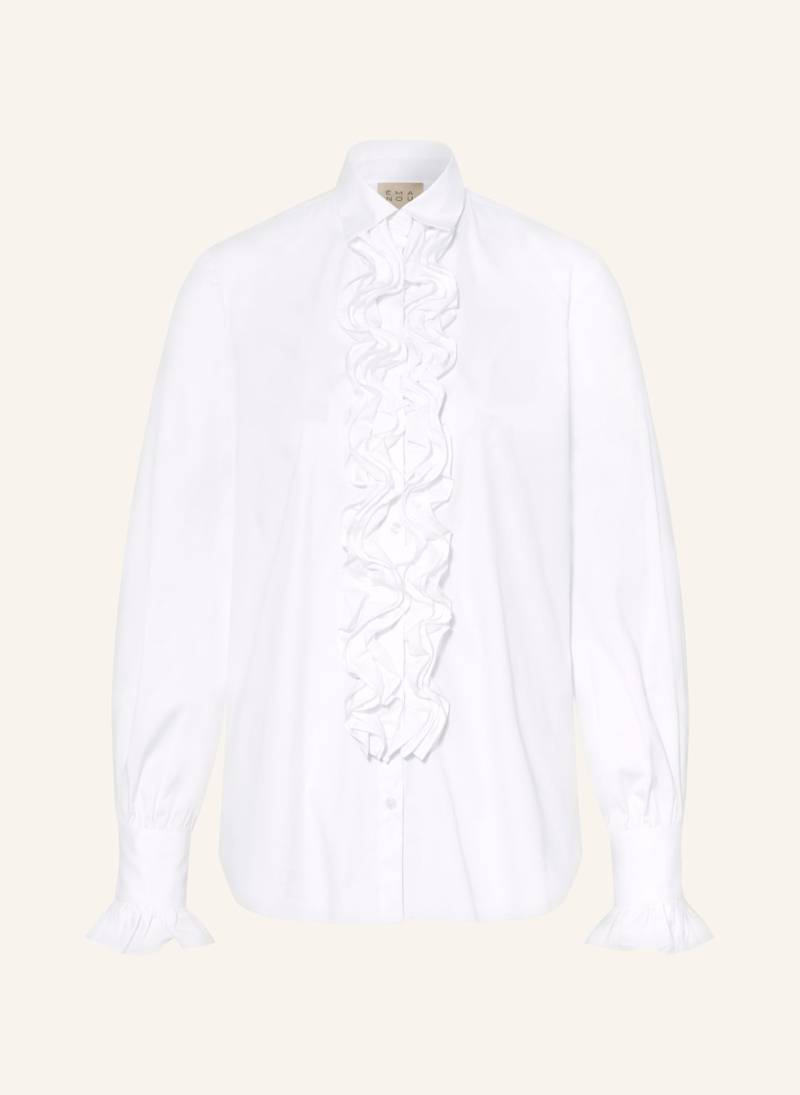 Émanou Hemdbluse Mit Rüschen weiss von ÉMANOU
