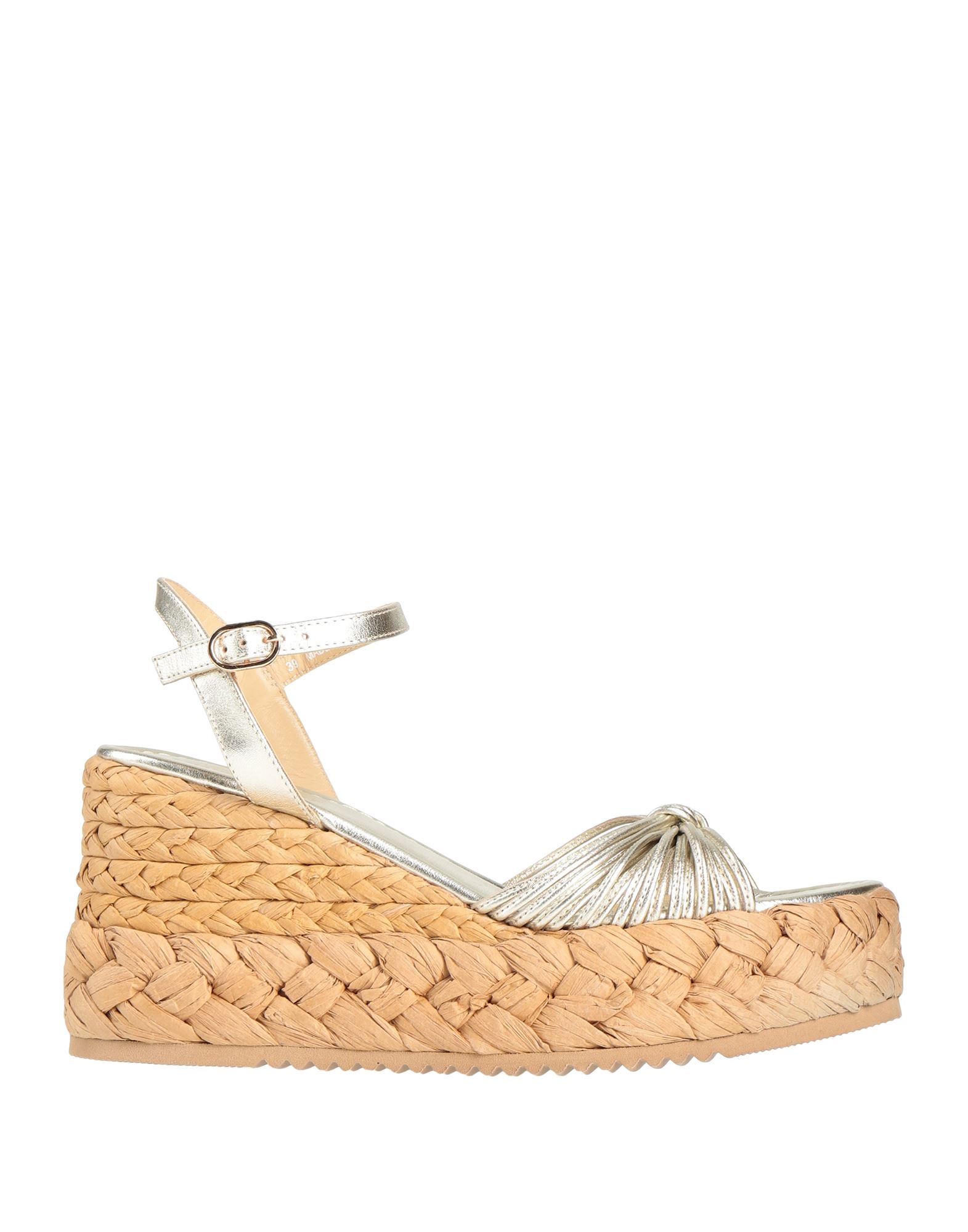 EMANUÉLLE VEE Espadrilles Damen Platin von EMANUÉLLE VEE