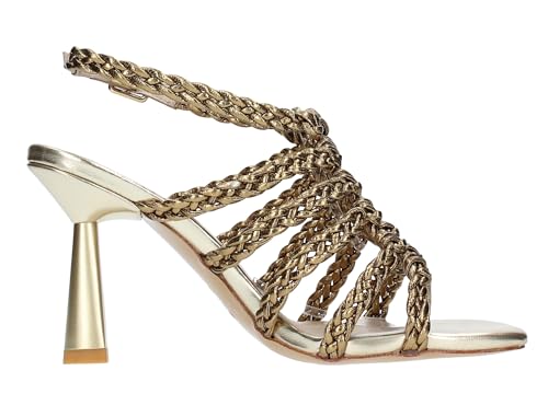 Emanuelle Vee Damen-Flip-Flops mit Absatz, Dunkles Gold, 37 EU von EMANUELLE VEE