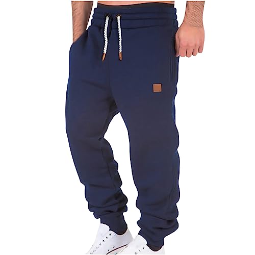 EMATOP Angebote des Tages Heute Sporthose Herren Lang Casual Cargo Hose Regular Fit Jogginghose Lange Baumwolle Sweathose Locker Einfarbig Cargohose Sportilch Yogahose Outdoorhose Freizeithose von EMATOP