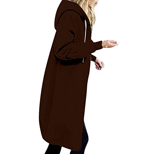 EMATOP Jacke Damen Langen Sweatjacke Casual Baumwolle Fleecejacke mit Kapuze Sport Sweatshirt Einfarbig Elegant Kapuzenjacke Herbst Winter Langarm Hoodies Mantel Teenager Mädchen Kapuzenpullover EMATOP Jacke Damen Langen Sweatjacke Casual Baumwolle Fleecejacke mit Kapuze Sport Sweatshirt Einfarbig Elegant Kapuzenjacke Herbst Winter Langarm Hoodies Mantel Teenager Mädchen Kapuzenpullover von EMATOP