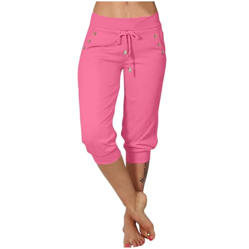 EMATOP Jogginghose Damen 3/4 Lang Baumwolle Sporthose Casual Capri Hose Leicht Einfarbig Laufhose Sommer Sport Sweathose Elegant Bequem Sommerhose mit Taschen Freizeithose Trainingshose Outdoor EMATOP Jogginghose Damen 3/4 Lang Baumwolle Sporthose Casual Capri Hose Leicht Einfarbig Laufhose Sommer Sport Sweathose Elegant Bequem Sommerhose mit Taschen Freizeithose Trainingshose Outdoor von EMATOP