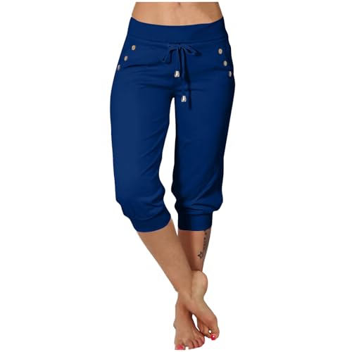 EMATOP Jogginghose Damen 3/4 Lang Baumwolle Sporthose Casual Capri Hose Leicht Einfarbig Laufhose Sommer Sport Sweathose Elegant Bequem Sommerhose mit Taschen Freizeithose Trainingshose Outdoor EMATOP Jogginghose Damen 3/4 Lang Baumwolle Sporthose Casual Capri Hose Leicht Einfarbig Laufhose Sommer Sport Sweathose Elegant Bequem Sommerhose mit Taschen Freizeithose Trainingshose Outdoor von EMATOP