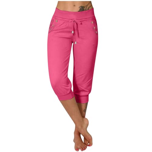 EMATOP Jogginghose Damen 3/4 Lang Baumwolle Sporthose Casual Capri Hose Leicht Einfarbig Laufhose Sommer Sport Sweathose Elegant Bequem Sommerhose mit Taschen Freizeithose Trainingshose Outdoor EMATOP Jogginghose Damen 3/4 Lang Baumwolle Sporthose Casual Capri Hose Leicht Einfarbig Laufhose Sommer Sport Sweathose Elegant Bequem Sommerhose mit Taschen Freizeithose Trainingshose Outdoor von EMATOP