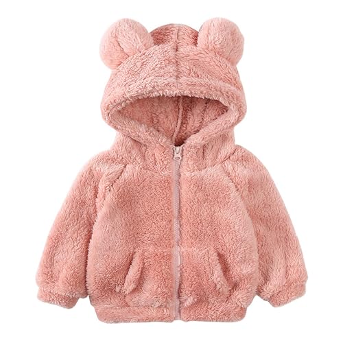 EMATOP Kinder Fleecejacke Warm Gefütterte Winterjacke Winter Plüsch Parka Jacke mit Kapuze Wintermantel Jungen Mädchen Dicke Hoodie Mantel Fleece Plüschjacke Flauschig Kapuzenjacke Outwear von EMATOP