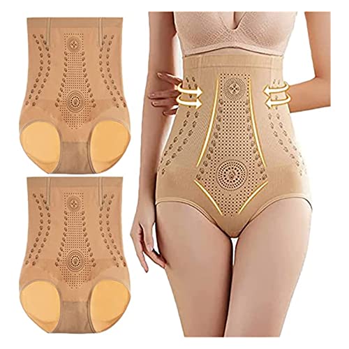 EMATOP Shapewear Damen Bauchweg Unterhose Damen Miederhose Hohe Taille Miederslip Figurformende Unterwäsche Unique Fiber Restoration Shaper Elastisch Body Shaper Butt Lifter Unterhose von EMATOP