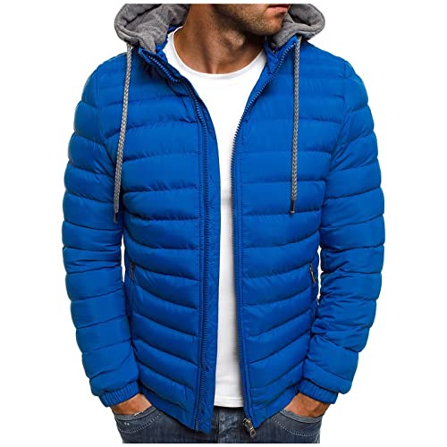 EMATOP befristetes angebot Steppjacke Herren Winter Warm Jacke Casual Langarm Winterjacke mit Kapuze Softshelljacke Winddicht Wasserdicht Wintermantel Dicke Thermo Arbeitsjacke von EMATOP