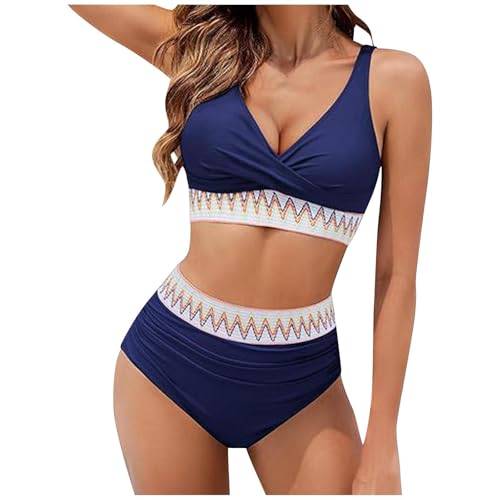 Prime Big Deal Days Bikini Damen Set Sexy Badeanzug Hohe Taille Bademode Baumwolle Einfarbig Zweiteiliger Bikinis Wickeloptik Lace Up Swimsuit V Ausschnitt Elegant Badeanzüge Sommer Prime Big Deal Days Bikini Damen Set Sexy Badeanzug Hohe Taille Bademode Baumwolle Einfarbig Zweiteiliger Bikinis Wickeloptik Lace Up Swimsuit V Ausschnitt Elegant Badeanzüge Sommer von EMATOP