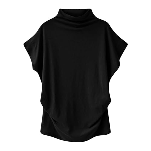 Tops Damen Sommer Rundhals Tshirt Lässig Einfarbig Kurzarm Shirt Baumwolle Locker Oberteile Yoga Fitness Sommershirt Elegant Bequemes Tunika Blusenshirt befristetes Angebot Heute Amazon von EMATOP