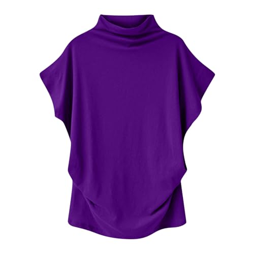 Tops Damen Sommer Rundhals Tshirt Lässig Einfarbig Kurzarm Shirt Baumwolle Locker Oberteile Yoga Fitness Sommershirt Elegant Bequemes Tunika Blusenshirt blitzangebote des Tages Heute von EMATOP