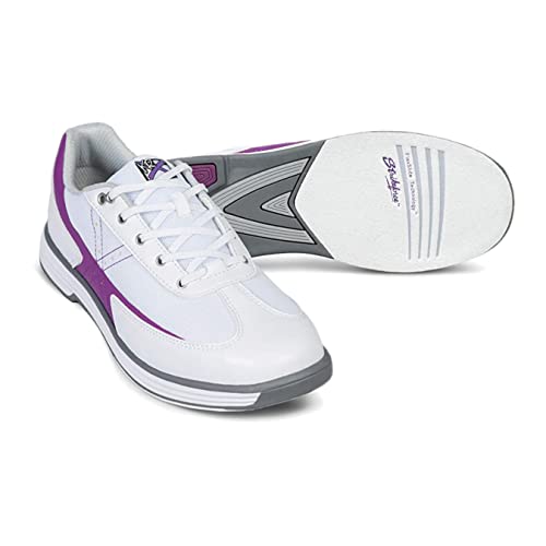 EMAX | Bowling-Schuhe Damen | KR Strikeforce - Flex | Weiß - Traube | Bowlingschuhe Frauen Größe 37,5 von EMAX Bowling Service GmbH MAXIMIZE YOUR GAME