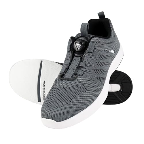 EMAX | Pro Bowl - Supro - Bowling-Schuhe Herren Damen Erwachsene | Bowling Schuh mit Fit-Go Schnürsystem (Dunkel Grau, EU Schuhgrößensystem, Erwachsene, Herren, Numerisch, M, 40.5) von EMAX Bowling Service GmbH MAXIMIZE YOUR GAME