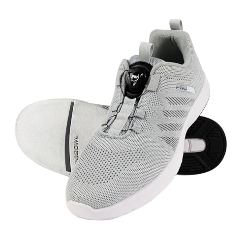 EMAX | Pro Bowl - Supro - Bowling-Schuhe Herren Damen Erwachsene | Bowling Schuh mit Fit-Go Schnürsystem (Hell Grau, EU Schuhgrößensystem, Erwachsene, Herren, Numerisch, M, 46) von EMAX Bowling Service GmbH MAXIMIZE YOUR GAME