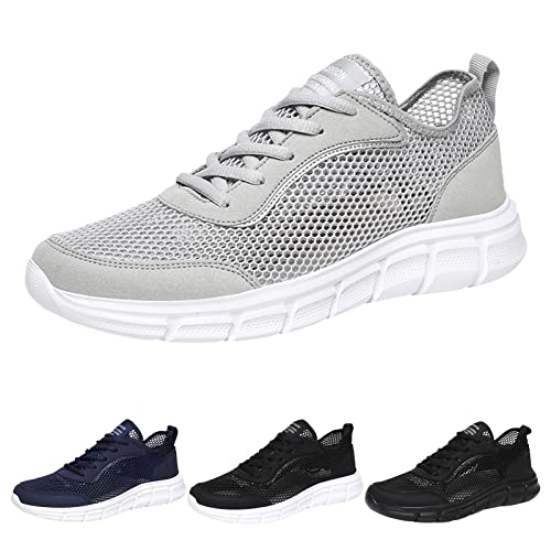 Atmungsaktive Sneaker Herren, Herren Leichte Sneakers, Mesh Atmungsaktiv Komfortabel Walkingschuhe Outdoors Laufschuhe Soft Sole Freizeitschuhe Mode Turnschuhe Fitnessschuhe Joggingschuhe von EMAlusher