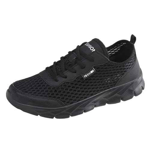 Herren Sportschuhe, Trendige Leichte Outdoor-Wanderschuhe, Komfortabel Walkingschuhe Outdoors Laufschuhe Soft Sole Freizeitschuhe Trendy Turnschuhe Mesh Atmungsaktiv Fitnessschuhe von EMAlusher