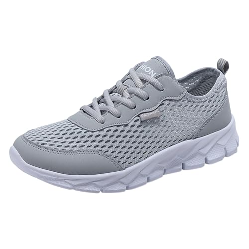 Herren Sportschuhe, Trendige Leichte Outdoor-Wanderschuhe, Komfortabel Walkingschuhe Outdoors Laufschuhe Soft Sole Freizeitschuhe Trendy Turnschuhe Mesh Atmungsaktiv Fitnessschuhe von EMAlusher