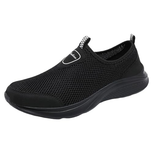 Sneaker Herren Weiß, Herren Leichte Sneakers, Komfortabel Mesh Atmungsaktiv Walkingschuhe Outdoor Laufschuhe Soft Sole Freizeitschuhe Mode Turnschuhe Fitnessschuhe Joggingschuhe von EMAlusher