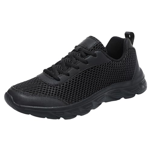 Sneaker Herren Weiß, Trendige Leichte Outdoor-Wanderschuhe, Komfortabel Walkingschuhe Mesh Atmungsaktiv Laufschuhe Soft Sole Freizeitschuhe Trendy Turnschuhe Fitnessschuhe Joggingschuhe von EMAlusher