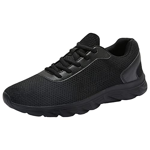 Sneakers Herren Weiss, Sneaker Atmungsaktiv Herren, Mesh Atmungsaktiv Komfortabel Walkingschuhe Outdoors Laufschuhe Soft Sole Freizeitschuhe Mode Turnschuhe Fitnessschuhe Joggingschuhe von EMAlusher