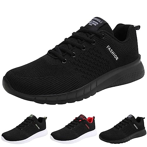 Sneakers Schuhe Herren, Trendige Leichte Outdoor-Wanderschuhe, Bequeme Walkingschuhe Mesh Atmungsaktiv Laufschuhe Soft Sole Freizeitschuhe Trendy Turnschuhe Fitnessschuhe Joggingschuhe von EMAlusher