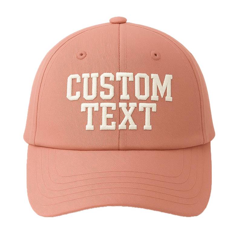 Benutzerdefinierte Gestickte Altrosa Hut, Benutzerdefinierte Texthut, Logohüte, Personalisierte Bestickte Kappe, Mit Monogramm Bestickter Stickerei von EMBROGOBRAND