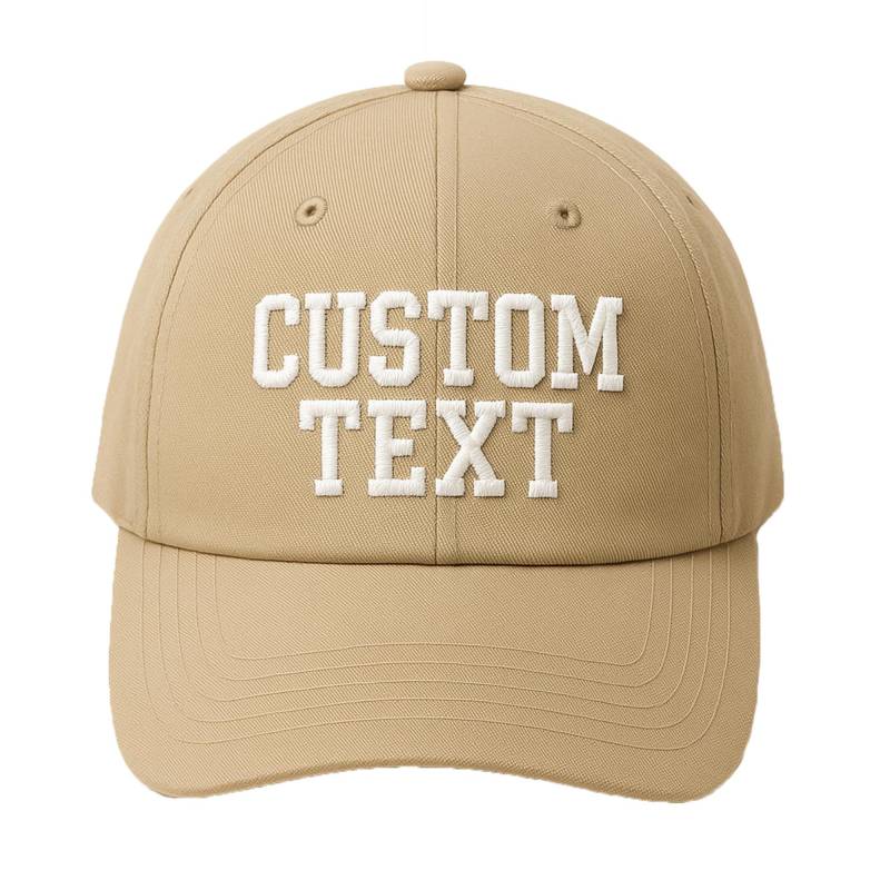 Benutzerdefinierte Gestickte Khaki Hut, Benutzerdefinierte Text Logo Hüte, Personalisierte Bestickte Kappe, Monogrammierte Stickerei Hut von EMBROGOBRAND