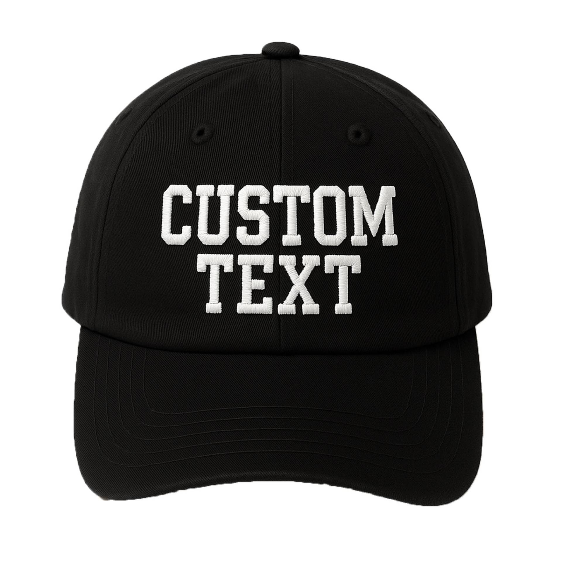 Benutzerdefinierte Gestickte Schwarze Mütze, Benutzerdefinierte Textmütze, Logomützen, Personalisierte Bestickte Monogrammierte Stickereimütze von EMBROGOBRAND