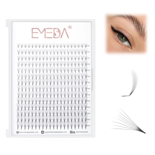 10D Volumen wimpern Extensions M Curl 0,05mm Mixed 8-14mm Eyeliner-Effekte lash Extensions Katzenauge Fuchswimpern-Styling 10D M L+ Curl Russische Cluster Wimpern Extensions (10D 0,05-M curl-mix) von EMEDA
