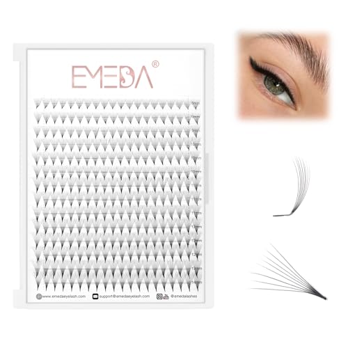12D Volumen wimpern Extensions M Curl 0,05mm Mixed 8-14mm Eyeliner-Effekte lash Extensions Katzenauge Fuchswimpern-Styling 12D M L+ Curl Russische Cluster Wimpern Extensions (12D 0,05-M curl-mix) von EMEDA