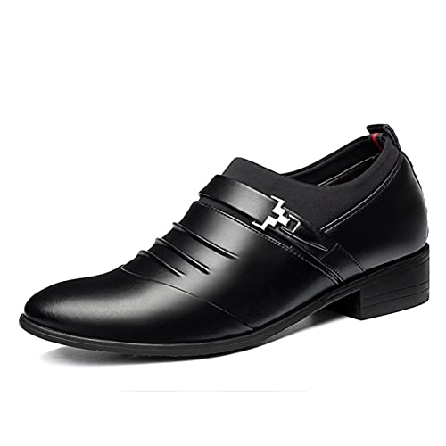 EMEPE Einzelne Saison Oxford-Kleiderschuhe for Herren for Hineinschlüpfen, Monk-Strap, Plissee, Kappe, Zehen, Leder, niedriger Absatz, Blockabsatz, rutschfest, rutschfest, im Freien Sehr Belie von EMEPE