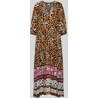 Emily Van den Bergh Maxikleid mit Allover-Muster in Beige, Größe 36 von Emily Van den Bergh