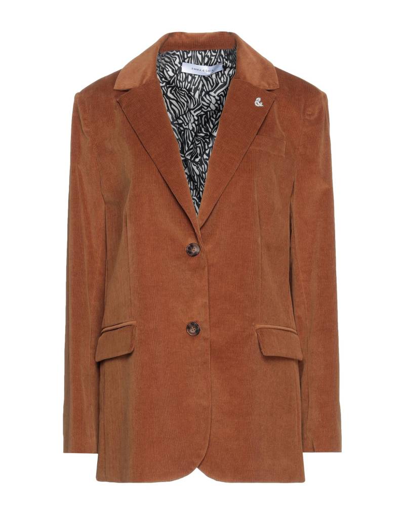 EMMA & GAIA Blazer Damen Braun von EMMA & GAIA