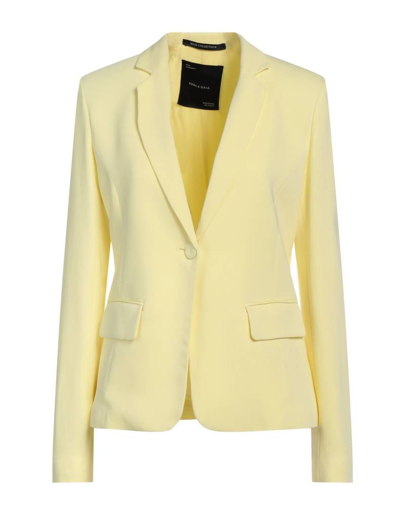 EMMA & GAIA Blazer Damen Pastellgelb von EMMA & GAIA