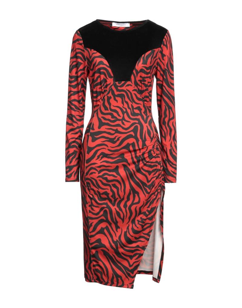 EMMA & GAIA Midi-kleid Damen Rot von EMMA & GAIA