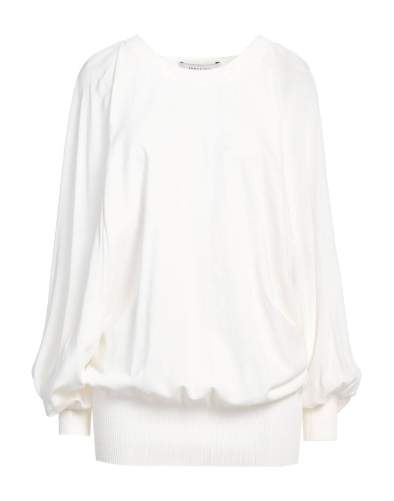 EMMA & GAIA Pullover Damen Weiß von EMMA & GAIA