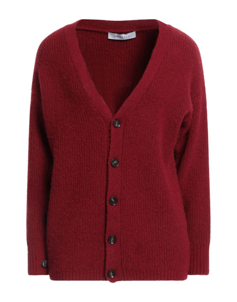EMMA & GAIA Strickjacke Damen Ziegelrot von EMMA & GAIA