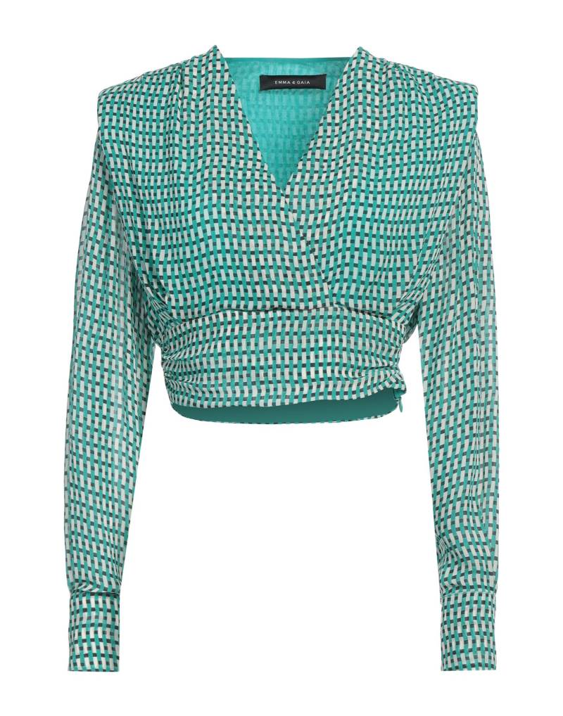 EMMA & GAIA Top Damen Smaragdgrün von EMMA & GAIA